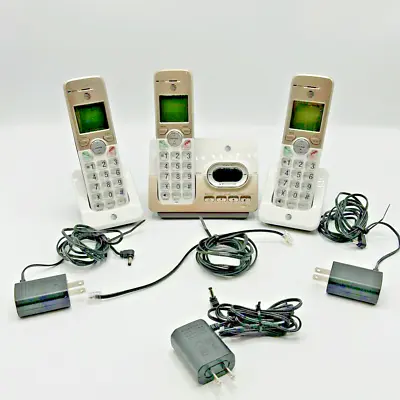 AT&T EL52313 3-Handset/Chargers Cordless Phone Answering System Complete • $18.95