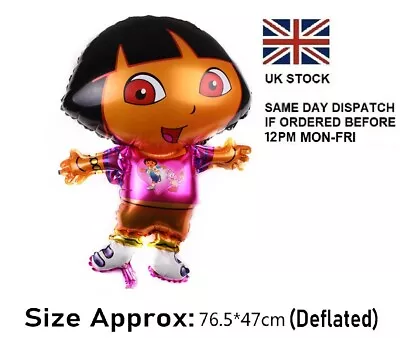 £1.49 • Buy Brand New 30  Dora The Explorer Shaped Foil Balloon Birthday Party Decoration UK