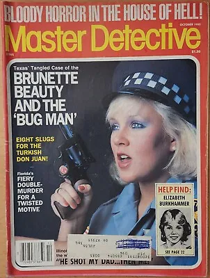 Master Detective October 1985 Horror Police Cases Pulp Crime Magazine • $9.71