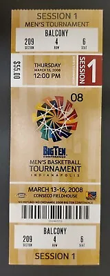 Big Ten Basketball Tournament Ticket 3/13 2008 Michigan Wolverines M Harris Stub • $10.75