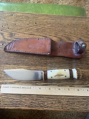 Old Vintage Antique Marbles Stag On Stag Woodcraft Pins 1916 Hunting Knife • $375