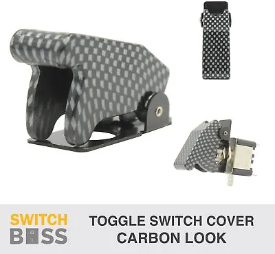 Toggle Switch MISSILE COVER Only - Carbon Look - Suit On Off Toggle 12v 24v • $2.90