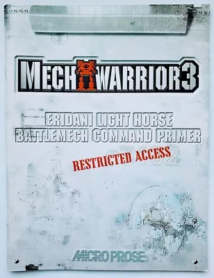 Mechwarrior 3 Eridani Light Horse Battlemech Command Primer PC Game Booklet • $7.50