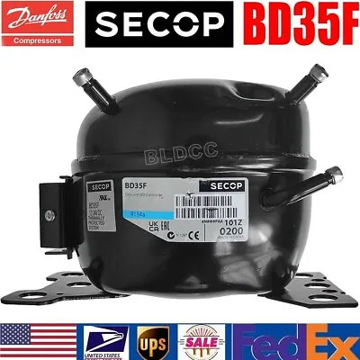 12V/24V DC Compressor Secop BD35F 101Z0200 Danfoss R134a Refrigeration Fridge GT • $169.99