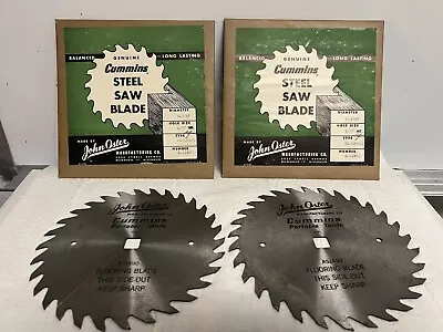 Vintage John Oster CUMMINS Steel 6 3/8 FLOORING SAW Blades/Maxaw Circular/Skill • $14.99