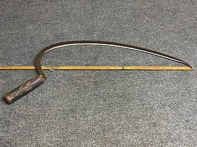 Rare Vintage 20” Hand Scythe Sickle Unbranded Ready To Work • $89