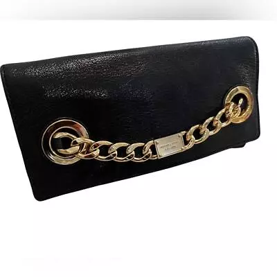 Michael Kors Knoxville Black Leather Clutch • $50