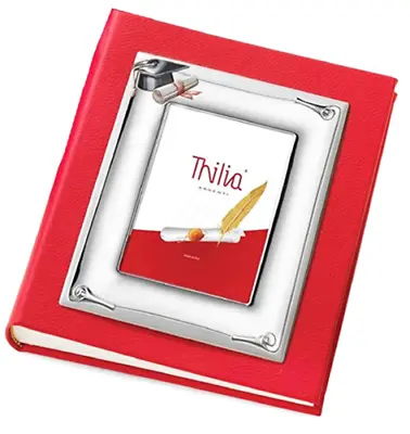 £92.34 • Buy Thilia Photo Album Large For Graduation IN Silver With Frame Photo 8 X 13