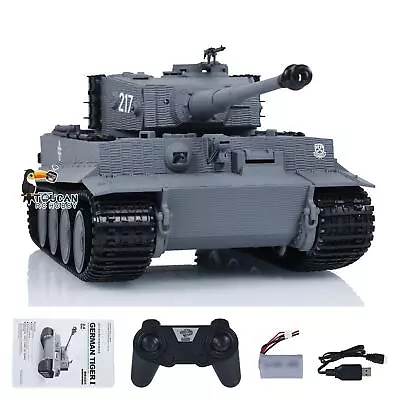 Taigen 1/24 RC Battle Tank Tiger I Remote Control Military Tanks Infrared Combat • $86.90