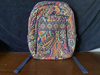 Vera  Bradley Large Backpack Venetian Paisley VERY NICE Condition 18 X 15 X 4 • $25