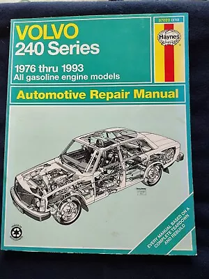 Haynes Repair Manual For Models Volvo 240 Series 1976 Thru 1993 • $15