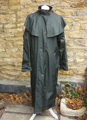 Target Dry Ladies Green Waterproof Bushman Style Long Coat UK12 • £45