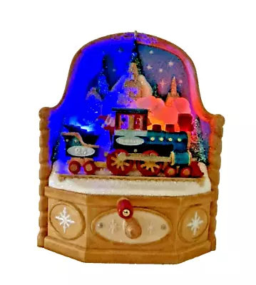 Hallmark Train Christmas Ornament Motion Light Sound Magic Express 25th Annivers • $9.99