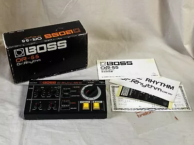 BOSS DR-55 Dr. Rhythm DRUM MACHINE Vintage DRUM MACHINE W/ Box • $330