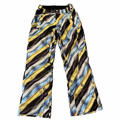 Volcom Nimbus Forcast Snowboard Ski Pants Size Large Colorful 10000MM/10000GM2 • $175.99