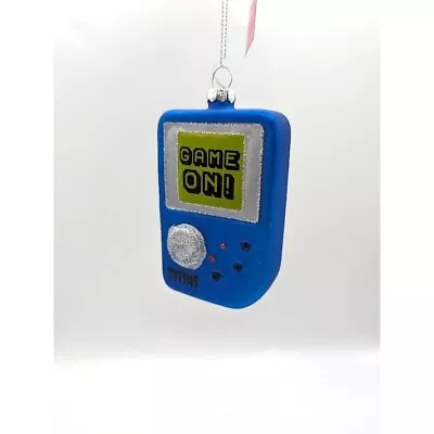 Handheld Video Game Glass Christmas Ornament St Nicholas Square Gameboy Nintendo • $11.69