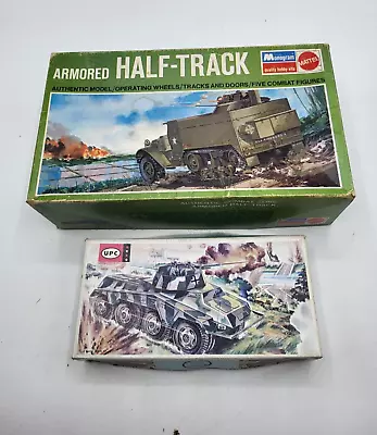 Vintage Monogram Mattel Armored Half-Track Military Model Kit Plastic W/UPC Car • $28.99