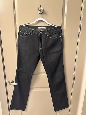 J. LINDEBERG Jeans Mens 33x33 Slim Fit Blue WashDark  Denim Casual • $49.99