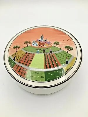 Trinket Dish~ Villeroy & Boch Lovely Farm Village Scene Covered Porcelain Dish • $20