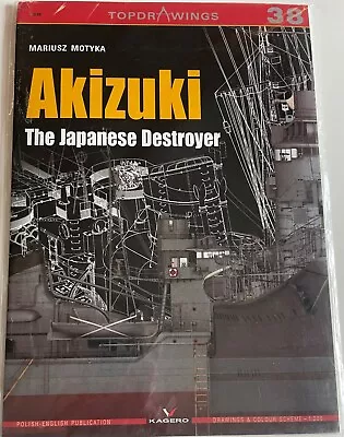 Kagero7038 Akizuki  The Japanese Destroyer By Mariusz Motyka Top Drawings • $17