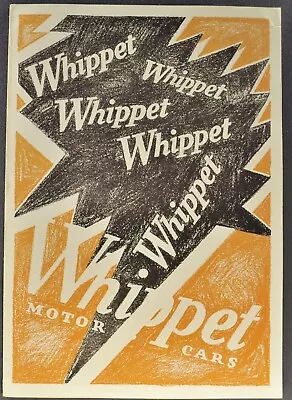 1929 Whippet Four Brochure Touring Car Roadster Coupe Sedan Excellent Original • $44.95