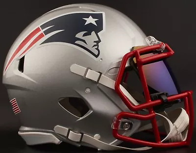 NEW ENGLAND PATRIOTS NFL Football Helmet With SHOC 2.0 Visor / Eye Shield • $359.99