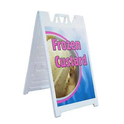 A-frame Sidewalk Frozen Custard 24  X 36  Double Sided A-Frame Sidewalk Sign • $44.99