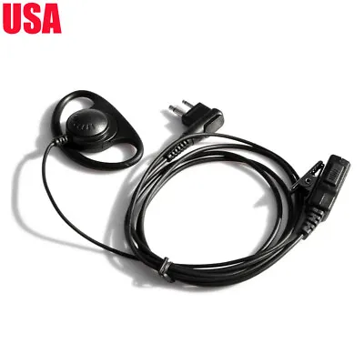 D Earphone Earpiece Headset Mic For Motorola Radio Security 2 Pin Walkie Talkie • $9.50