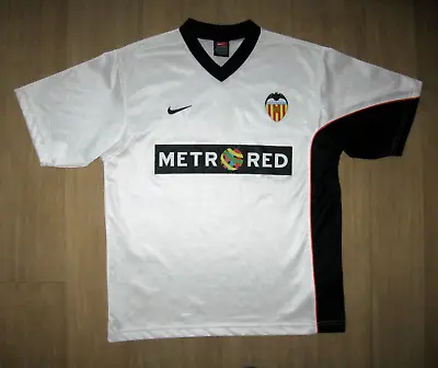 Valencia 2001-02 Nike Basic Home Football Shirt Size S • £32.99