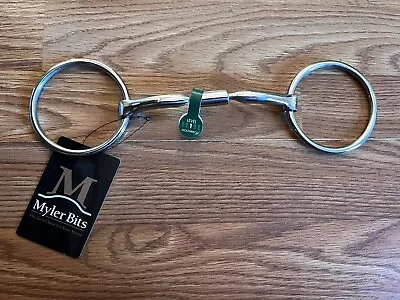 Myler MB 02 Stainless Steel 4 3/4  Loose O Ring Snaffle Bit 89-28024 Dressage • $90