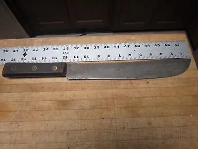 $22 • Buy Vintage   Carbon Kitchen Butcher Knife 12” Blade