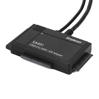 $95.97 • Buy SA491 3-IN-1 USB 3.0 TO 2.5' 3.5' & 5.25' SATA/IDE Adapter With Power Supply