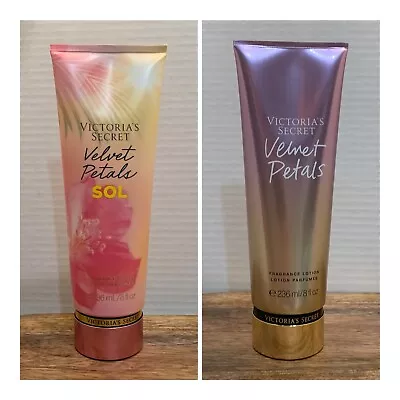 Victoria's Secret VELVET PETALS SOL  + VELVET PETALS Fragrance Lotion ~ 8 Fl.oz. • $34.99