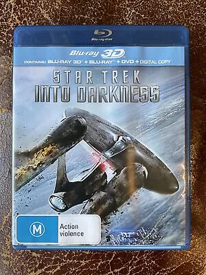 Star Trek - Into Darkness | 3D Blu-ray + 2D Blu-ray + DVD (Blu-ray 2013) • $20