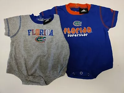 2 FLORIDA GATORS ONSIE ~ADIDAS ~Infant Size 3-6 & 6-9 ~UF University ~BABY • $16