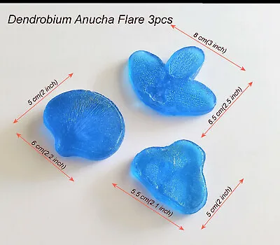 Veiner Resin Molds Dendrobium Anucha Flare#Ak063 Orchid Flowers 3 Pieces Set. • $8.25