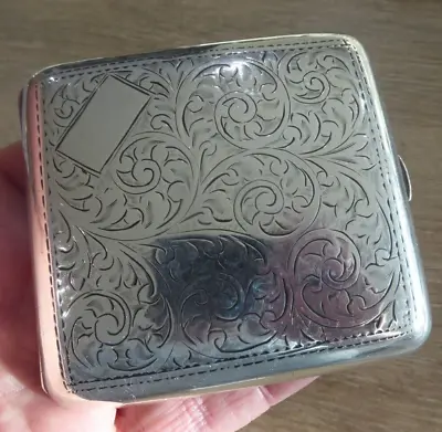 Superb Antique Solid Silver  Cigerette / Card Case  Dates C 1931 • $138.96