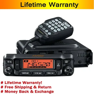 YAESU Dual Band Mobile Radio 50W Car VHF UHF Transceiver Communication Over 10KM • $412.61