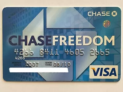 Chase Freedom Visa Credit Card▪️Expired In 2010▪️ Chase Bank USA▪️Collectible • $19.99