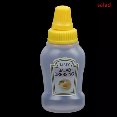 1PC Mini Seasoning Sauce Bottle Portable Ketchup Salad Dressing Container • £4.49