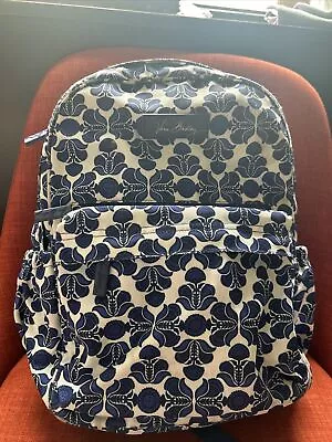 Vera Bradley Lighten Up Backpack Cobalt Tiles VGUC • $20