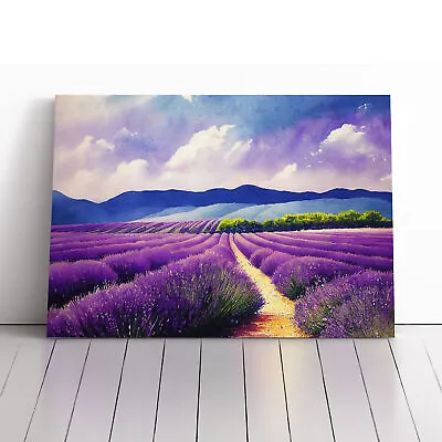 Lavender Field Vol.2 Canvas Wall Art Print Framed Picture Home Decor Living Room • £24.95