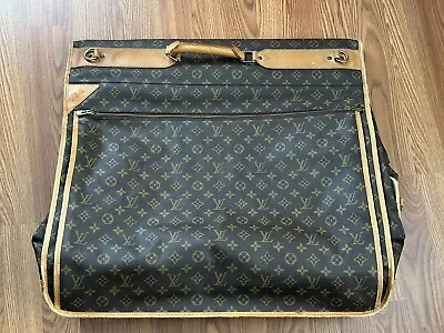 Louis Vuitton Folding Hanging Garment Bag Monogram Canvas Travel Luggage • $585