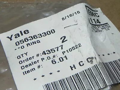 2 New YALE Fork Lift Part 0 Rings #056363300 • $5.95