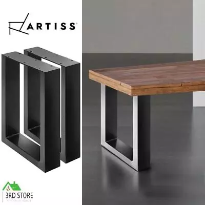 Artiss 2x Coffee Dining Table Legs Steel Industrial Vintage Bench Metal BOX 40CM • $60.20