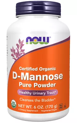 Now Foods Organic D-Mannose Pure Powder 6 Oz Urinary Tract Healthy Bladder 8/26E • $39.95