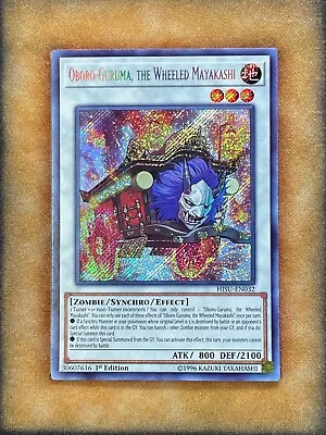 Yugioh Oboro-Guruma The Wheeled Mayakashi HISU-EN032 Secret Rare 1st Ed NM • $3.44