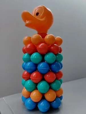 Vintage USSR Space Age Donald Duck Doll Blow Plastic Soviet Pyramid Toy • $120