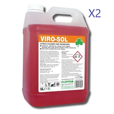 £34.99 • Buy 10 L Viro-Sol Citrus Based Cleaner Degreaser Clover Chemicals Liquid Viro Sol
