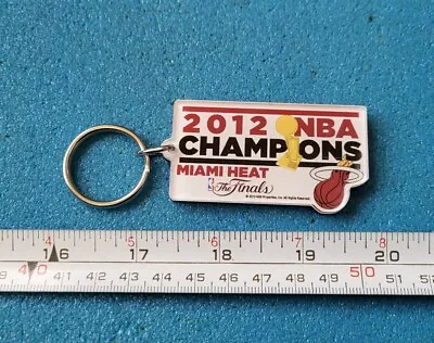 2012 Miami Heat Nba Basketball Champions Acrylic Keychain Key Ring # Rr162 • $7.25
